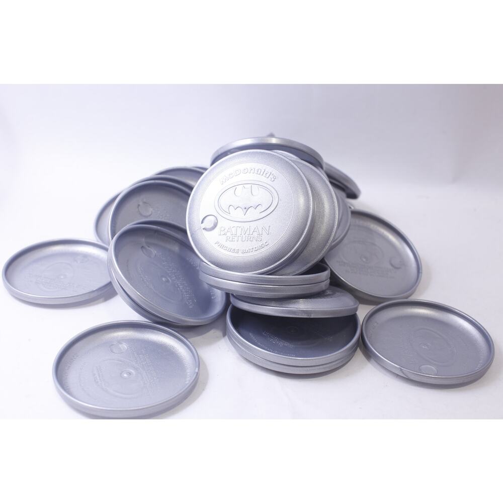 McDonald's, Batman Returns, Ultimate Frisbee Lot, Mini BatDisc, Children's Cup
